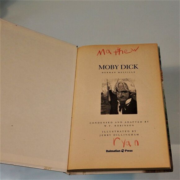 Moby Dick by Herman Melville 2001 HC Dalmatian Press Children's Classic Books - Picture 4 of 8